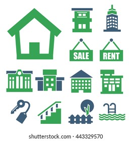 buying home icon set