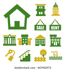 buying home icon set