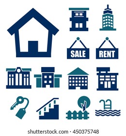 buying home icon set