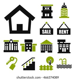 buying home icon set