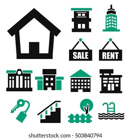 buying home icon set