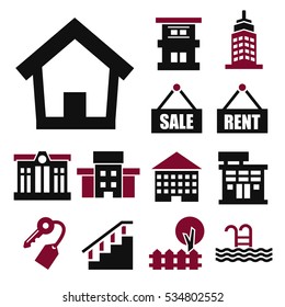 buying home icon set