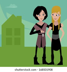 Buying a house concept