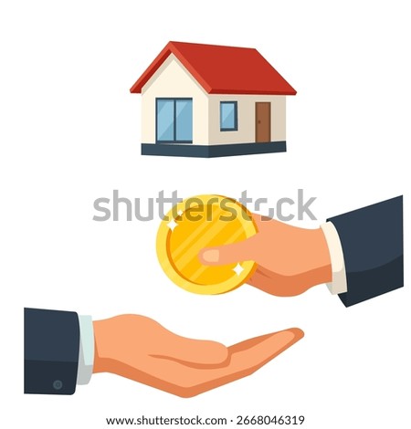Buying a house involves exchanging money and legal agreements in the real estate market today