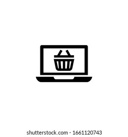 Buying icon vector in black solid flat design icon isolated on white background