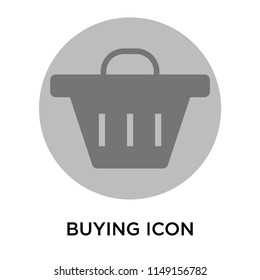 Buying icon vector isolated on white background for your web and mobile app design, Buying logo concept