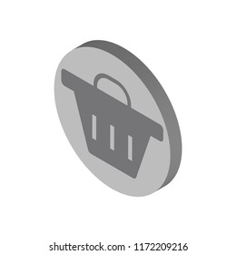 Buying isometric left top view 3D icon