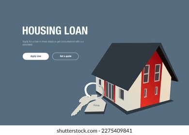 Buying Mortgage House with Real Estate Agent. People Invest Money in Real Estate Property. House Loan, Rent and Mortgage Concept. Flat Isometric Vector Illustration.