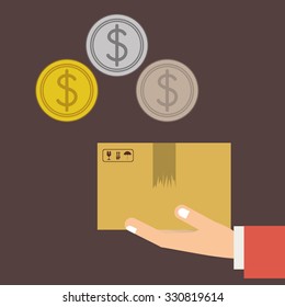 Buying products design, vector illustration eps10 graphic 
