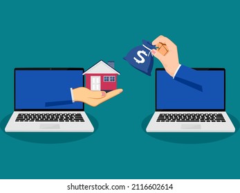 Buying and selling real estate through online channels. online house trading ideas