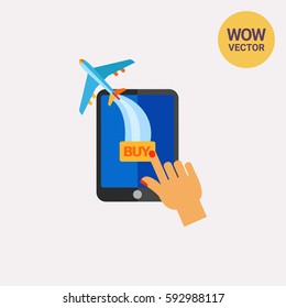 Buying Ticket Online Icon