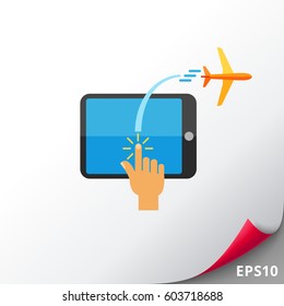 Buying Ticket Online Icon