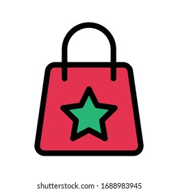 icono de compra de color plano vectorial 