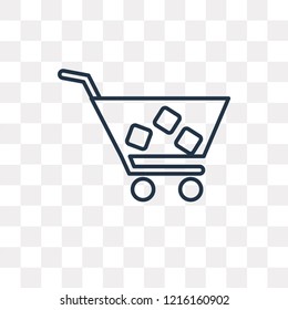 Buying vector outline icon isolated on transparent background, high quality linear Buying transparency concept can be used web and mobile
