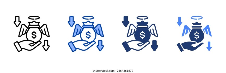 Buyout icon set multiple style collection