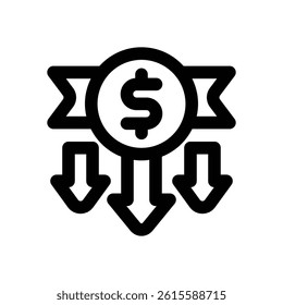 buyout line icon. Clean and minimalist vector icon for websites, mobile apps, presentations, and logos. Fully scalable and customizable for any project.