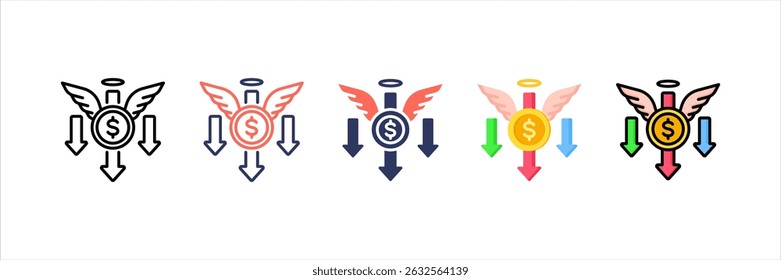Conjunto de Ícones de Vários Estilos de Compra