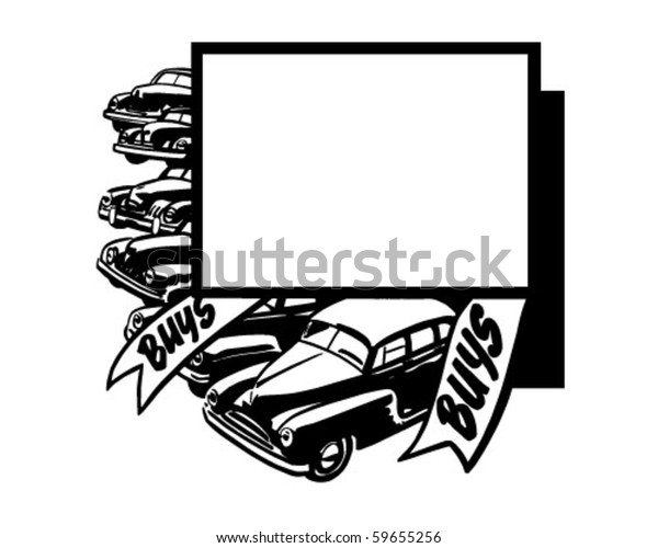 Buys, Buys - Car Ad\
Frame - Retro Clip Art