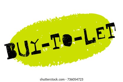Buy-to-let sticker. Authentic design graphic stamp. Original series