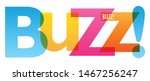BUZZ! colorful vector typography banner