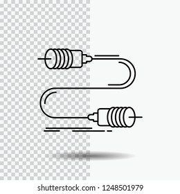 Buzz, communication, interaction, marketing, wire Line Icon on Transparent Background. Black Icon Vector Illustration