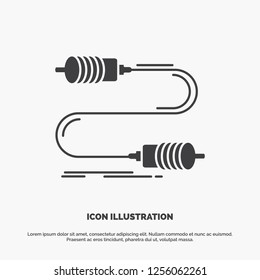 Buzz, communication, interaction, marketing, wire Icon. glyph vector gray symbol for UI and UX, website or mobile application