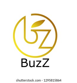 buzz logo icon with initial BZ letter, simple logo icon fashion company