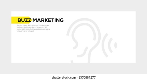 BUZZ MARKETING BANNER CONCEPT