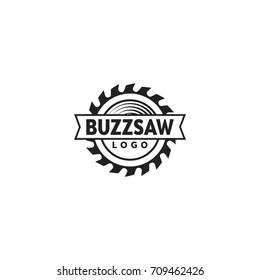 Buzz Saw Logo Vector Template Black Image