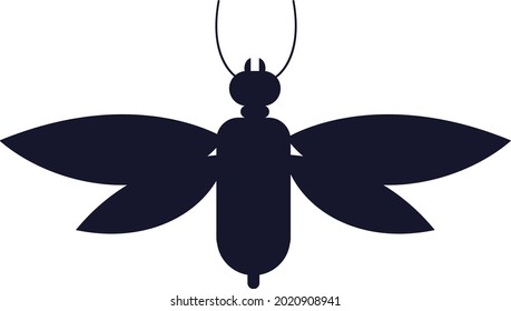 buzz wing animal black white flat sketch.eps
