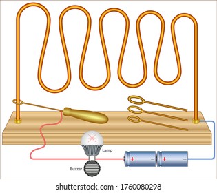 Buzz Wire Is A Steady Hand Game That Is Well Known To Many As A Table Top Amusement. (Test Of Nerves And Coordination)