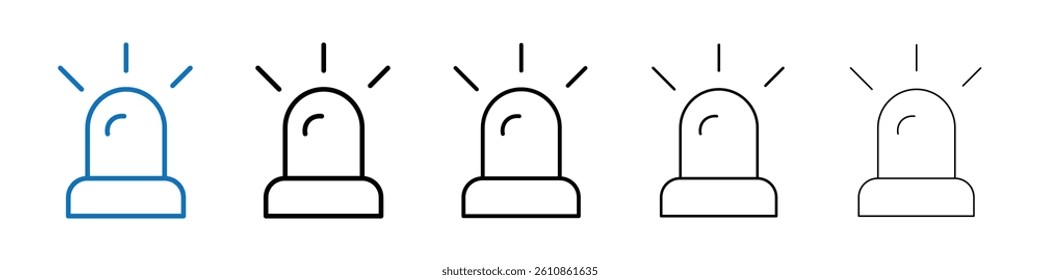 Buzzer icon Outline vector logo for web ui