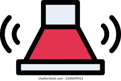 buzzer Vector illustration on a transparent background. Premium quality symbols. Stroke vector icon for concept and graphic design.