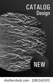 Buzzing flux ripple movement background. Black and white monochrome waves texture. Corporate finance book cover.