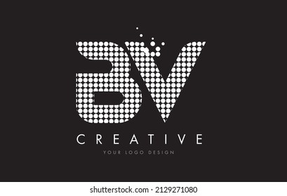 B B V Letra B puntos Diseño Círculos de burbuja magenta blanca y Swoosh