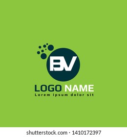 BV company linked letter logo concept. Designed for your web site design, logo, app, UI. initial logo design