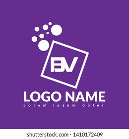 BV company linked letter logo concept. Designed for your web site design, logo, app, UI. initial logo design