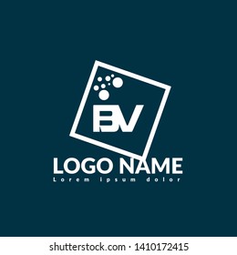 BV company linked letter logo concept. Designed for your web site design, logo, app, UI. initial logo design