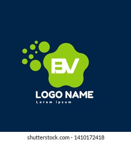 BV company linked letter logo concept. Designed for your web site design, logo, app, UI. initial logo design