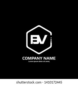 BV company linked letter logo concept. Designed for your web site design, logo, app, UI. initial logo design