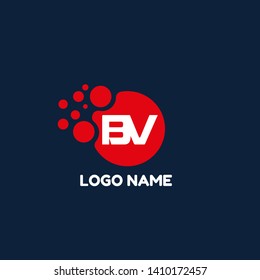 BV company linked letter logo concept. Designed for your web site design, logo, app, UI. initial logo design