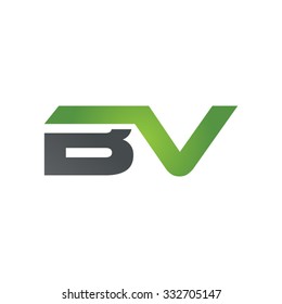 BV company linked letter logo green