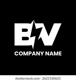 BV electric energy company logo design