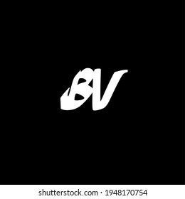 Logo manuscrito inicial del BV para la identidad
