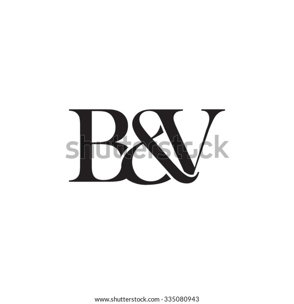 Bv Initial Logo Ampersand Monogram Logo Stock Vector Royalty Free