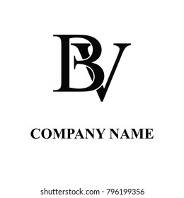 bv initial logo design