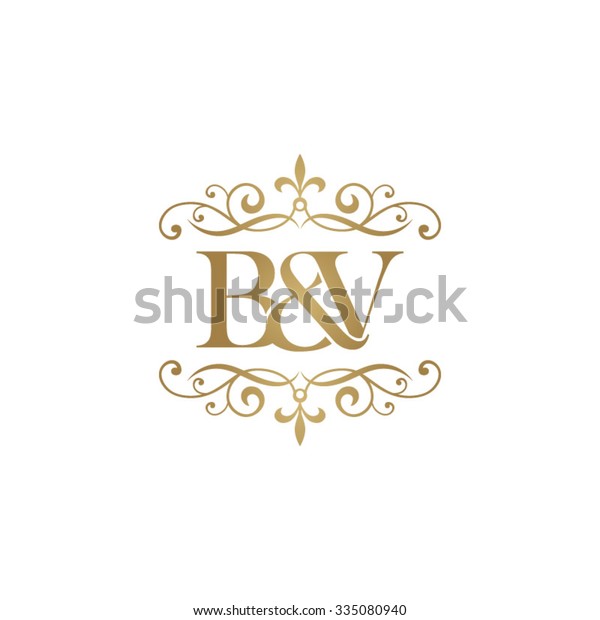 Bv Initial Logo Ornament Ampersand Monogram Stock Vector Royalty Free 335080940