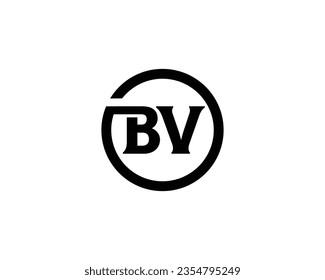 BV logo design vector template