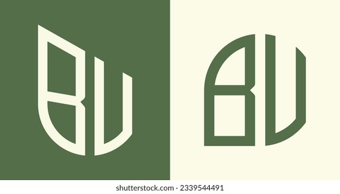 B.B. diseño moderno del logotipo de letra inicial de diseño del paquete vectorial. Será adecuado para qué empresa o nombre de marca inician esas iniciales.