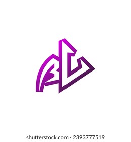 BV Premium emblem logo initial esport and gaming design concept